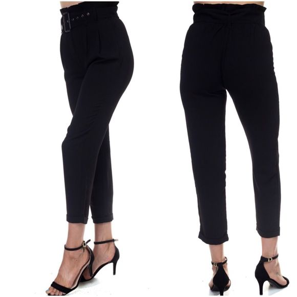 High waisted belted pants - Picture 5 of 7